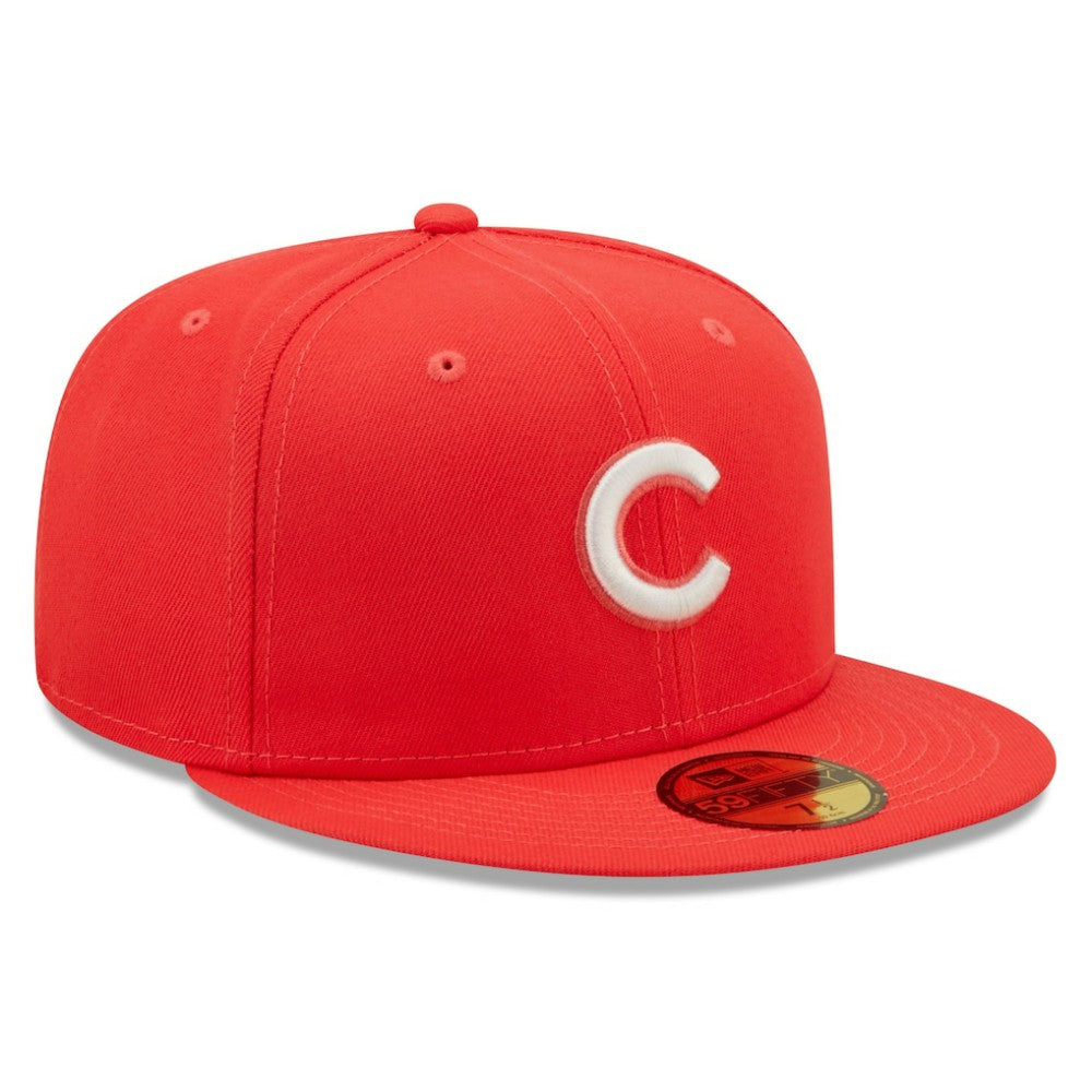 Chicago Cubs New Era Lava Highlighter Logo 59FIFTY Fitted Hat | MLB Online