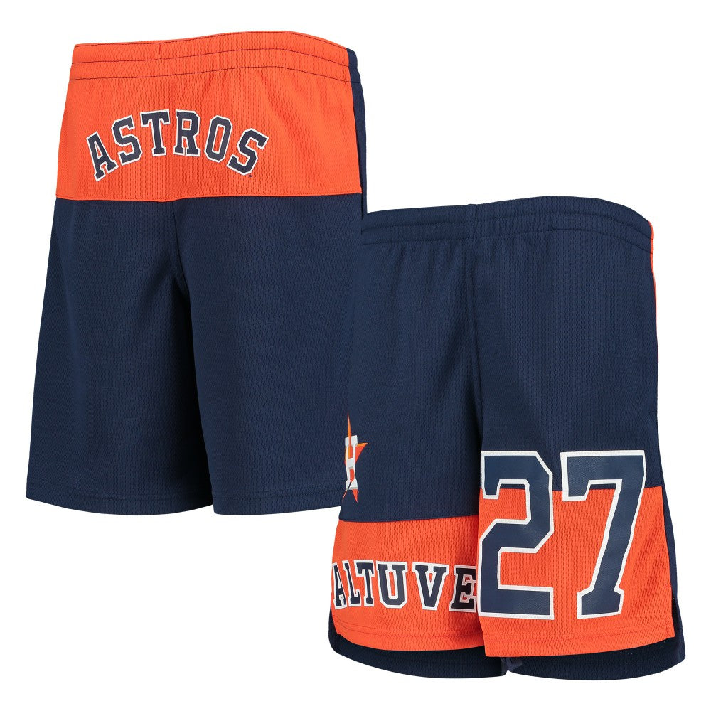 Jose Altuve Houston Astros Youth Pandemonium Name & Number Shorts | MLB New