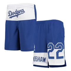 Clayton Kershaw Los Angeles Dodgers Youth Pandemonium Name & Number Shorts | MLB New