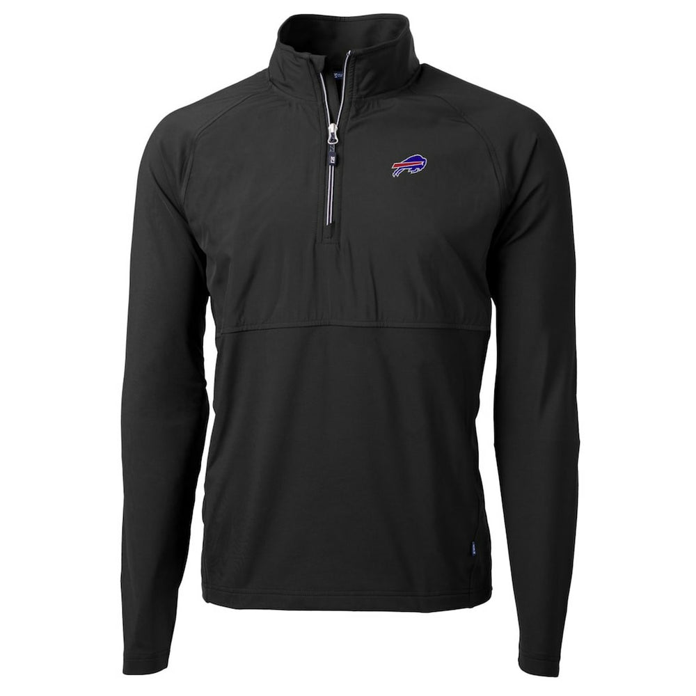 Buffalo Bills  Cutter & Buck Adapt Eco Knit Hybrid Recycled Quarter-Zip Raglan Jacket