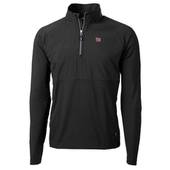 New York Giants  Cutter & Buck Adapt Eco Knit Hybrid Recycled Quarter-Zip Raglan Jacket