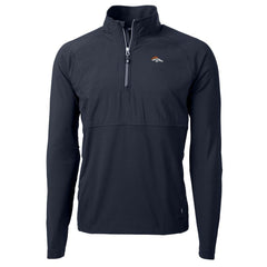 Denver Broncos  Cutter & Buck Adapt Eco Knit Hybrid Recycled Quarter-Zip Raglan Jacket