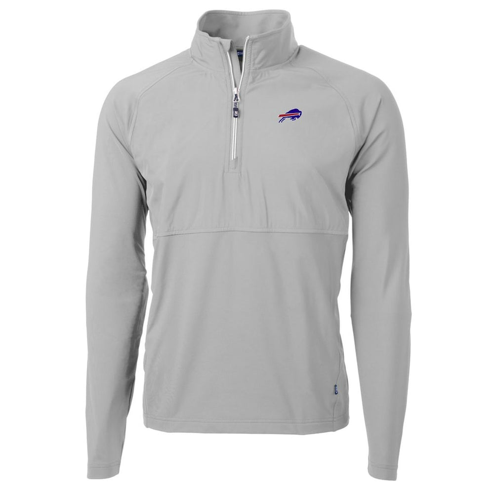 Buffalo Bills  Cutter & Buck Adapt Eco Knit Hybrid Recycled Quarter-Zip Raglan Jacket