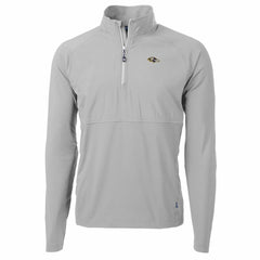 Baltimore Ravens  Cutter & Buck Adapt Eco Knit Hybrid Recycled Quarter-Zip Raglan Jacket
