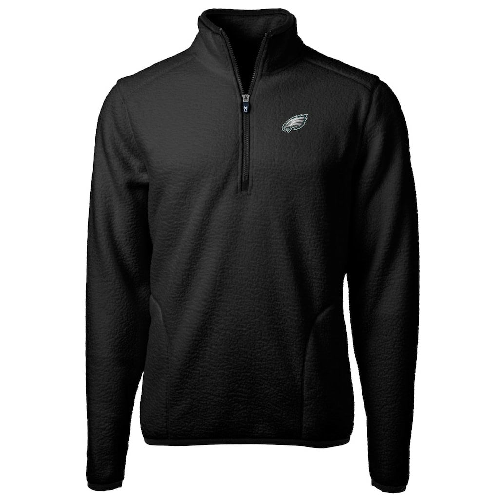 Philadelphia Eagles  Cutter & Buck Cascade Eco Sherpa Fleece Quarter-Zip Pullover Jacket