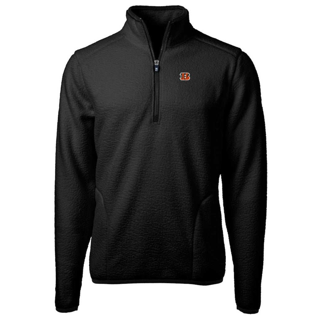 Cincinnati Bengals  Cutter & Buck Cascade Eco Sherpa Fleece Quarter-Zip Pullover Jacket