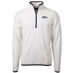Seattle Seahawks  Cutter & Buck Cascade Eco Sherpa Fleece Quarter-Zip Pullover Jacket