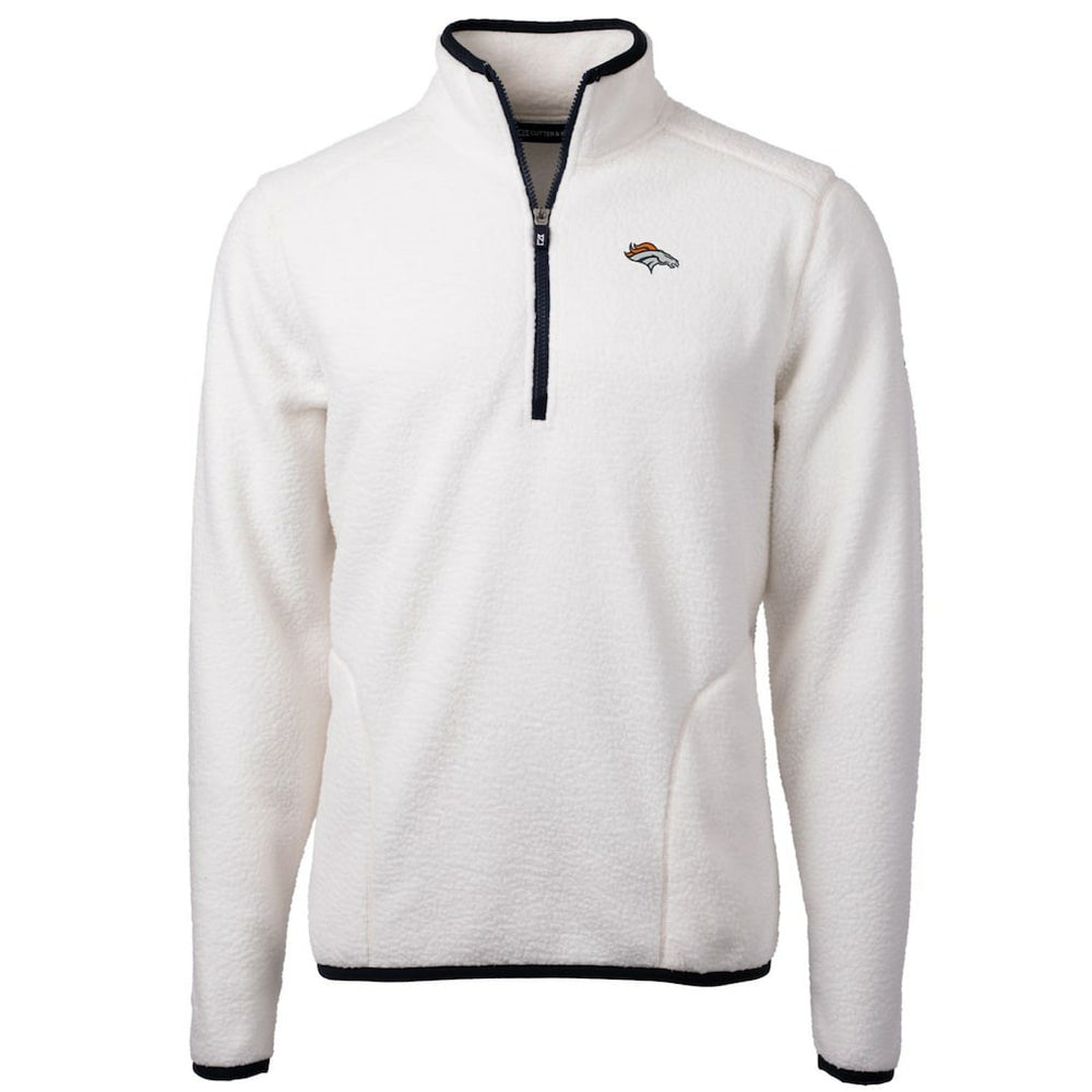 Denver Broncos  Cutter & Buck Cascade Eco Sherpa Fleece Quarter-Zip Pullover Jacket