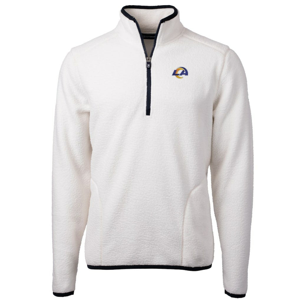 Los Angeles Rams  Cutter & Buck Cascade Eco Sherpa Fleece Quarter-Zip Pullover Jacket