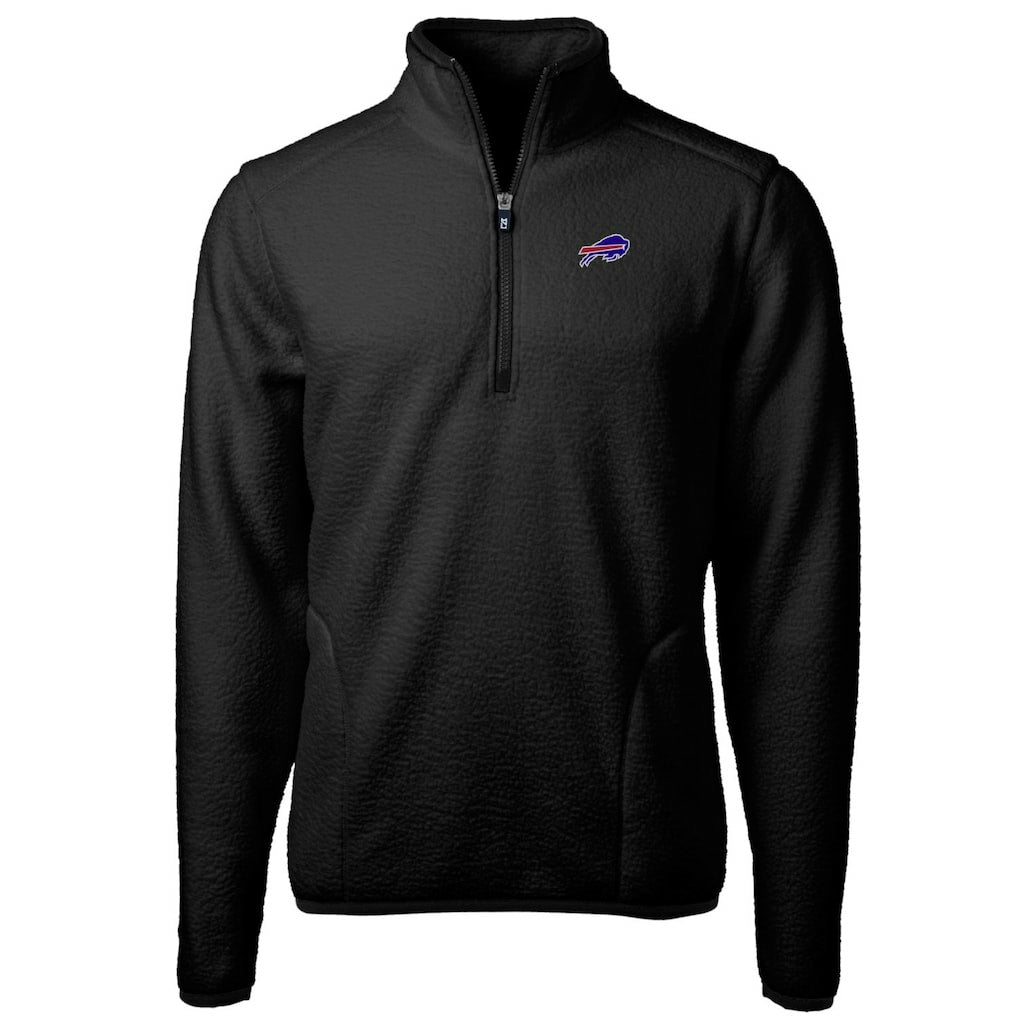 Buffalo Bills  Cutter & Buck Big & Tall Cascade Eco Sherpa Fleece Quarter-Zip Pullover Jacket