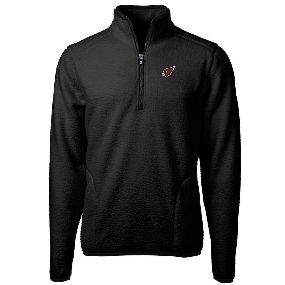 Arizona Cardinals  Cutter & Buck Big & Tall Cascade Eco Sherpa Fleece Quarter-Zip Pullover Jacket