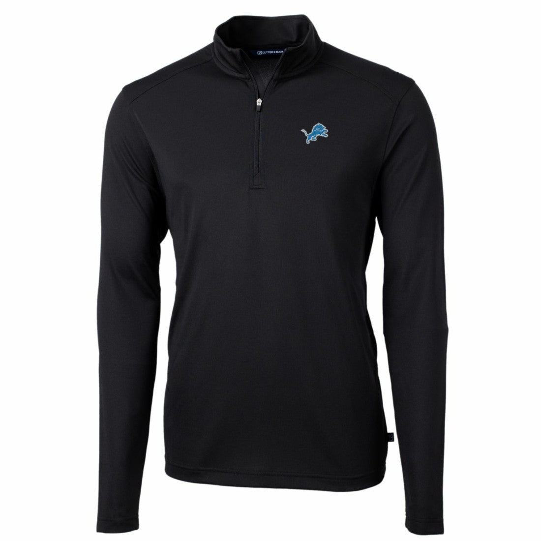 Detroit Lions  Cutter & Buck Big & Tall Virtue Eco Pique Quarter-Zip Pullover Jacket