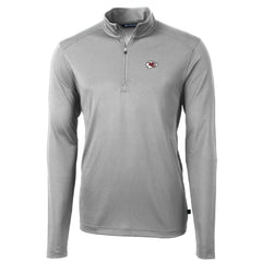 Kansas City Chiefs  Cutter & Buck Big & Tall Virtue Eco Pique Quarter-Zip Pullover Jacket