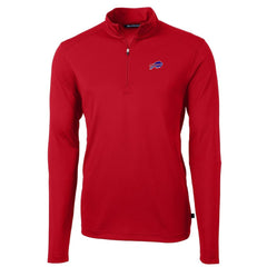 Buffalo Bills  Cutter & Buck Big & Tall Virtue Eco Pique Quarter-Zip Pullover Jacket
