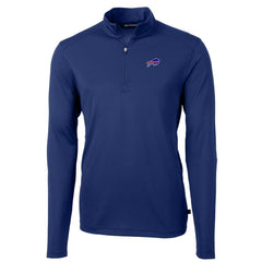 Buffalo Bills  Cutter & Buck Big & Tall Virtue Eco Pique Quarter-Zip Pullover Jacket