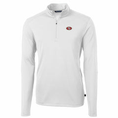 San Francisco 49ers  Cutter & Buck Big & Tall Virtue Eco Pique Quarter-Zip Pullover Jacket