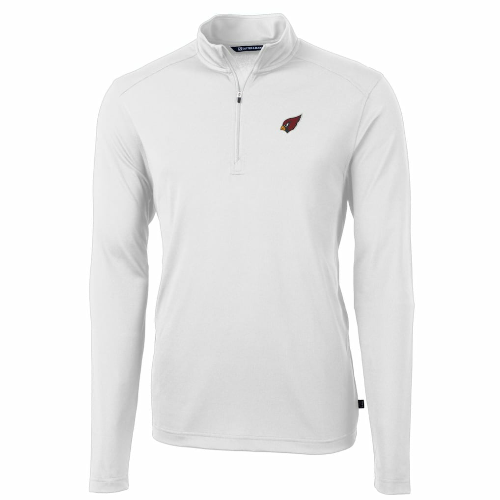 Arizona Cardinals  Cutter & Buck Big & Tall Virtue Eco Pique Quarter-Zip Pullover Jacket