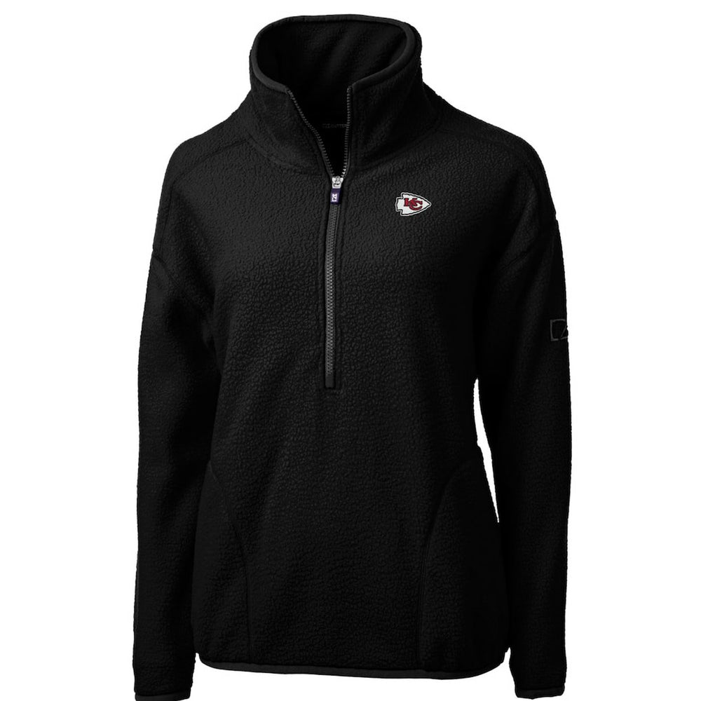 Kansas City Chiefs  Cutter & Buck Women's Cascade Eco Sherpa Fleece Half-Zip Pullover Jacket