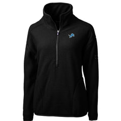 Detroit Lions  Cutter & Buck Women's Cascade Eco Sherpa Fleece Half-Zip Pullover Jacket