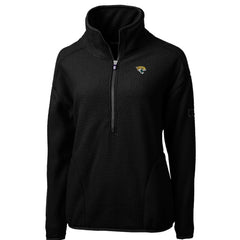Jacksonville Jaguars  Cutter & Buck Women's Cascade Eco Sherpa Fleece Half-Zip Pullover Jacket