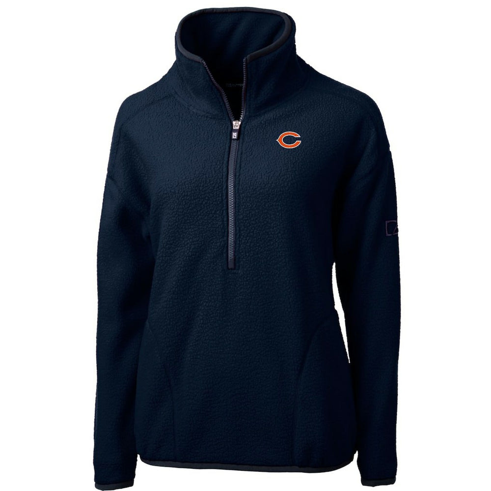 Chicago Bears  Cutter & Buck Women's Cascade Eco Sherpa Fleece Half-Zip Pullover Jacket