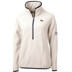 Denver Broncos  Cutter & Buck Women's Cascade Eco Sherpa Fleece Half-Zip Pullover Jacket