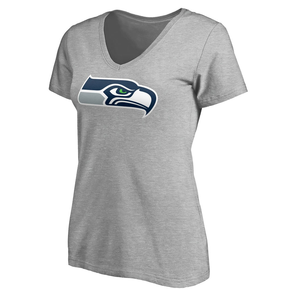 Seattle Seahawks  Women's Team Authentic Custom V-Neck T-Shirt
