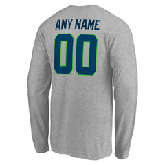 Seattle Seahawks  Team Authentic Custom Long Sleeve T-Shirt