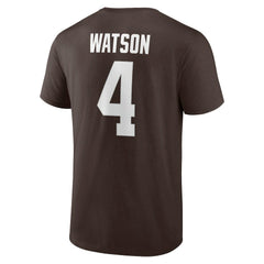 Cleveland Browns Fanatics Deshaun Watson  Player Icon Name & Number T-Shirt