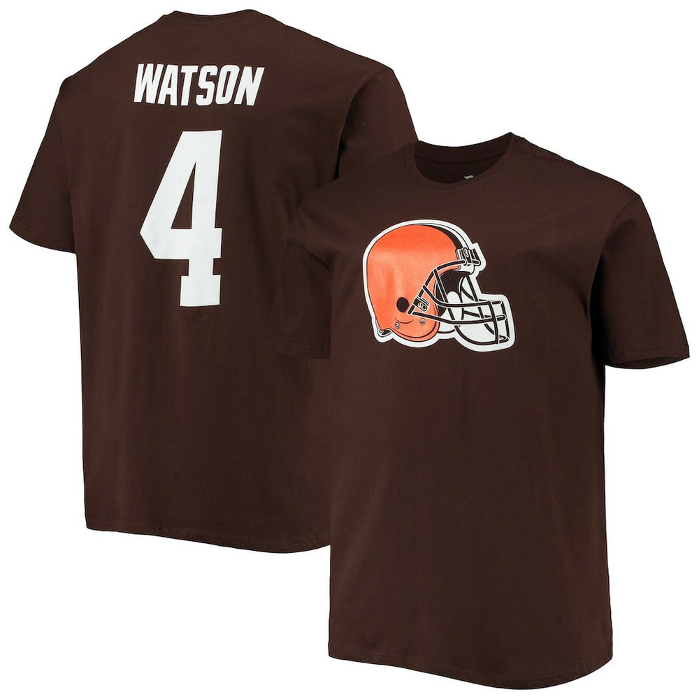 Cleveland Browns Fanatics Deshaun Watson  Big & Tall Player Name & Number T-Shirt