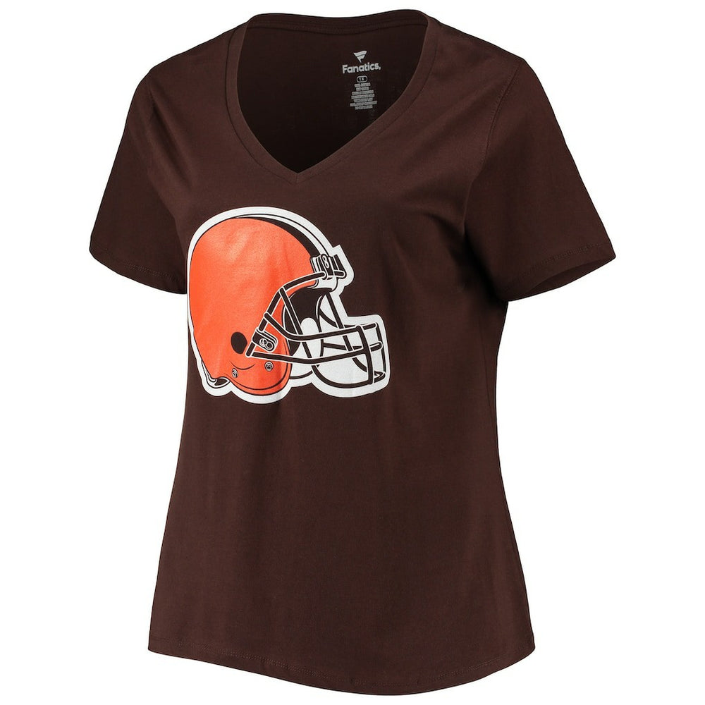 Cleveland Browns Fanatics Deshaun Watson  Women's Plus Size Player Name & Number V-Neck T-Shirt