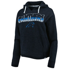 Carolina Panthers 47 brand '47 Women's Color Rise Kennedy Notch Neck Pullover Hoodie