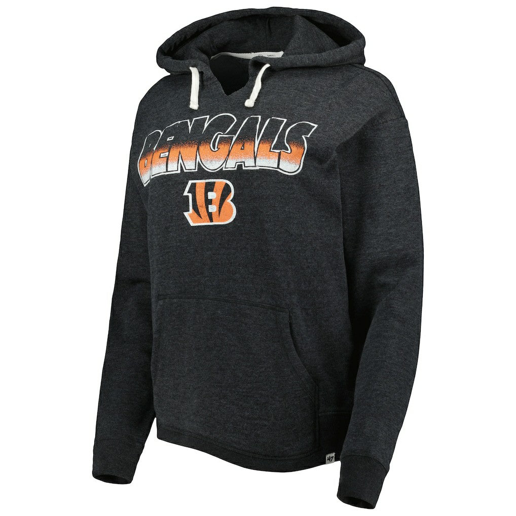 Cincinnati Bengals 47 brand '47 Women's Color Rise Kennedy Pullover Hoodie