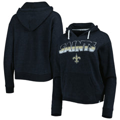 New Orleans Saints 47 brand '47 Women's Color Rise Kennedy Notch Neck Pullover Hoodie