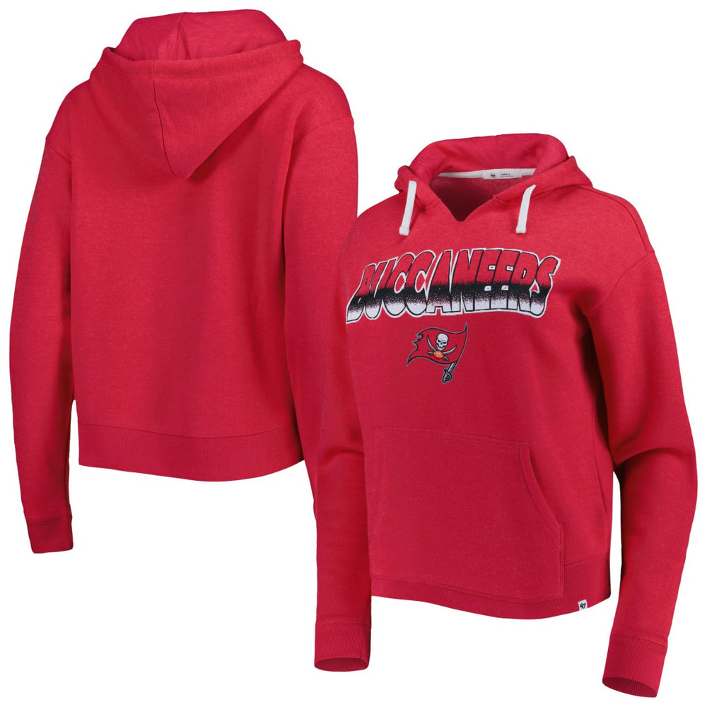 Tampa Bay Buccaneers 47 brand '47 Women's Color Rise Kennedy Notch Neck Pullover Hoodie