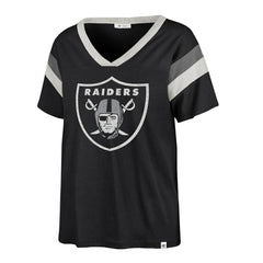 Las Vegas Raiders 47 brand '47 Women's Phoenix V-Neck T-Shirt