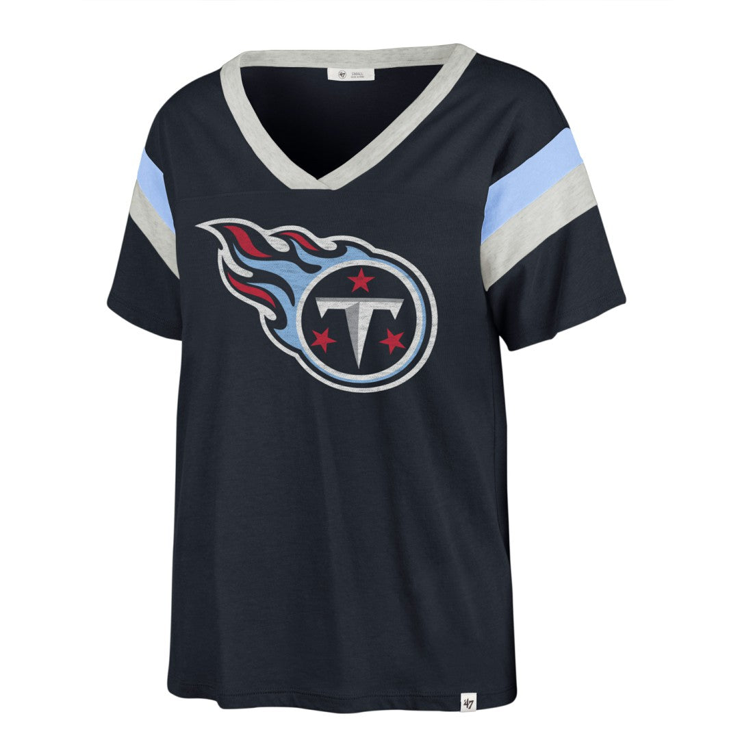 Tennessee Titans 47 brand '47 Women's Phoenix V-Neck T-Shirt