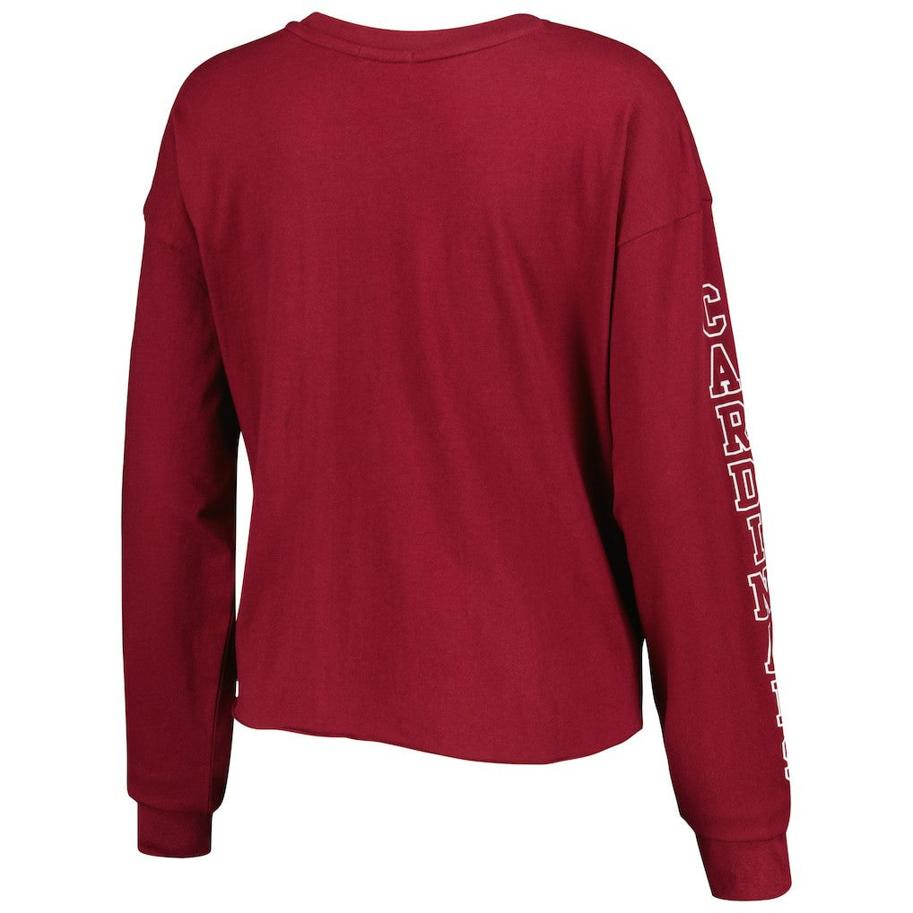 Arizona Cardinals 47 brand '47 Women's Skyler Parkway Cropped Long Sleeve T-Shirt