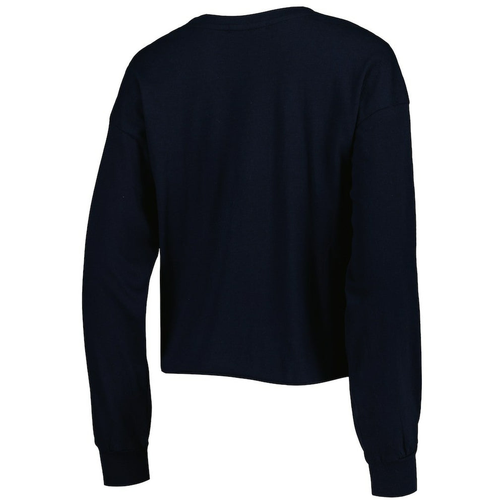 New Orleans Saints 47 brand '47 Women's Skyler Parkway Cropped Long Sleeve T-Shirt