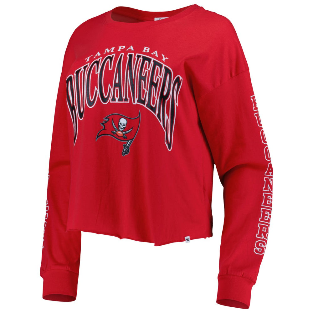 Tampa Bay Buccaneers 47 brand '47 Women's Skyler Parkway Cropped Long Sleeve T-Shirt