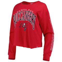 Tampa Bay Buccaneers 47 brand '47 Women's Skyler Parkway Cropped Long Sleeve T-Shirt