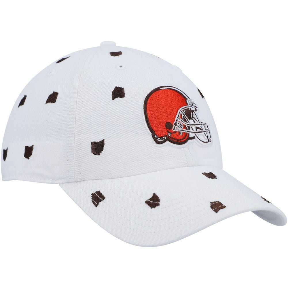 Cleveland Browns 47 brand '47 Women's Confetti Clean Up Logo Adjustable Hat