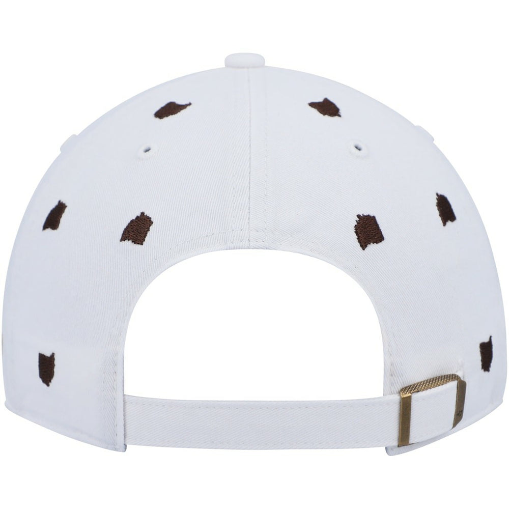Cleveland Browns 47 brand '47 Women's Confetti Clean Up Logo Adjustable Hat
