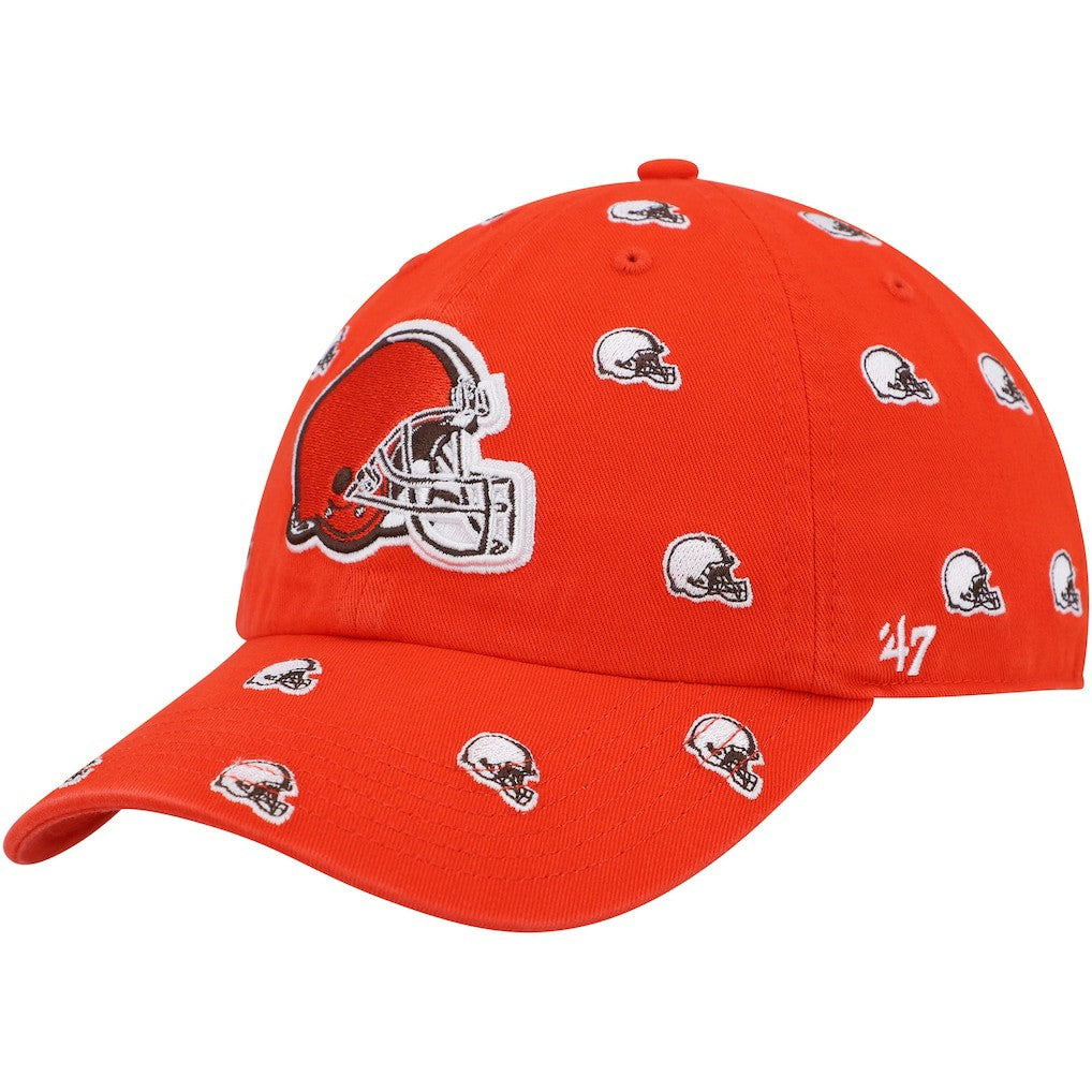 Cleveland Browns 47 brand '47 Women's Confetti Clean Up Logo Adjustable Hat