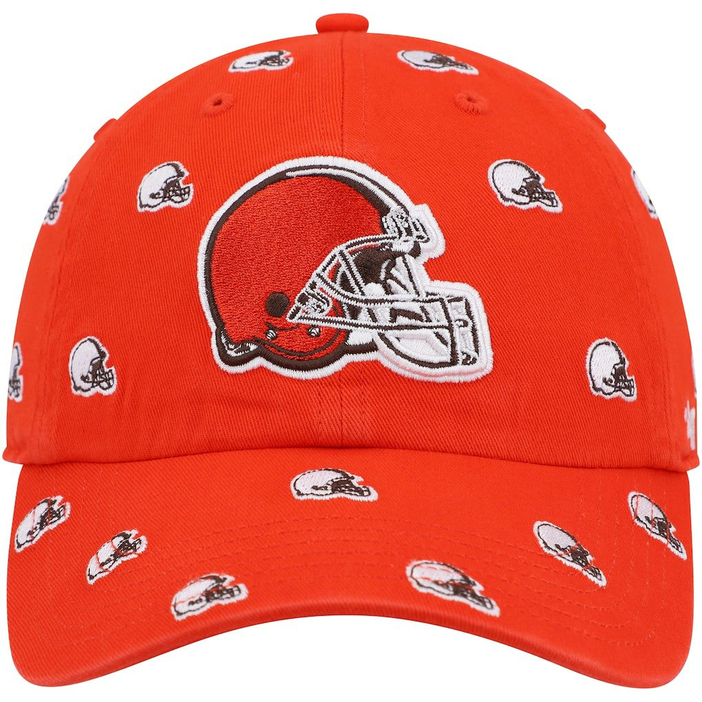Cleveland Browns 47 brand '47 Women's Confetti Clean Up Logo Adjustable Hat