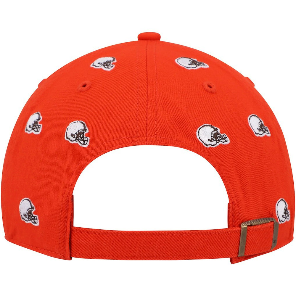 Cleveland Browns 47 brand '47 Women's Confetti Clean Up Logo Adjustable Hat