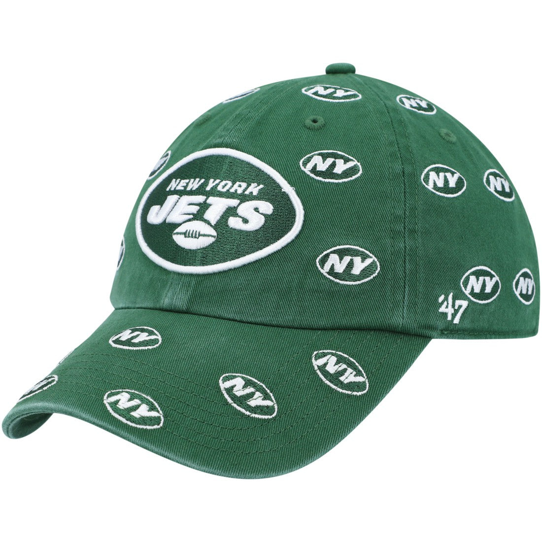 New York Jets 47 brand '47 Women's Confetti Clean Up Adjustable Hat