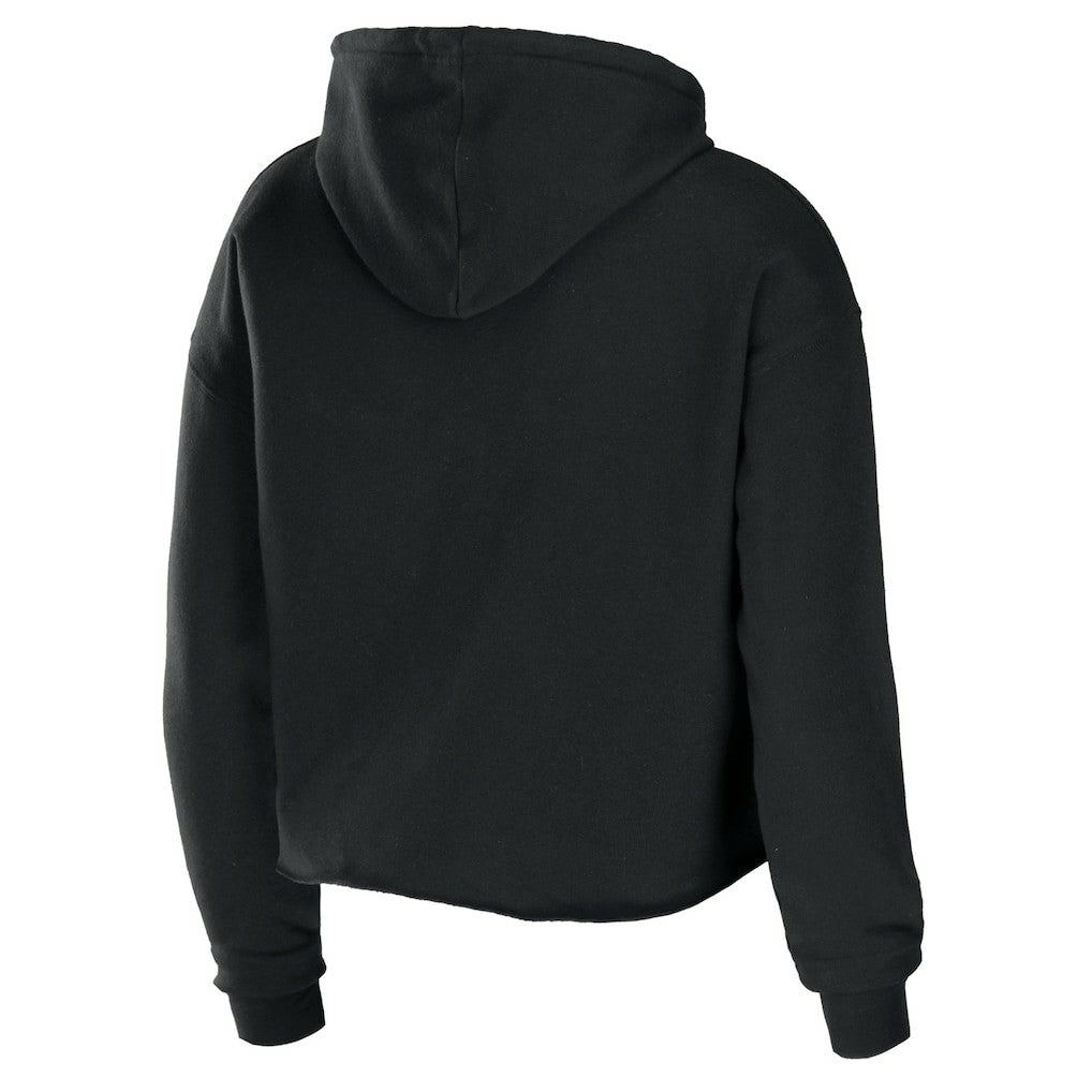 New Orleans Saints  WEAR by Erin Andrews Women's Cropped Sponge Fleece Pullover Hoodie