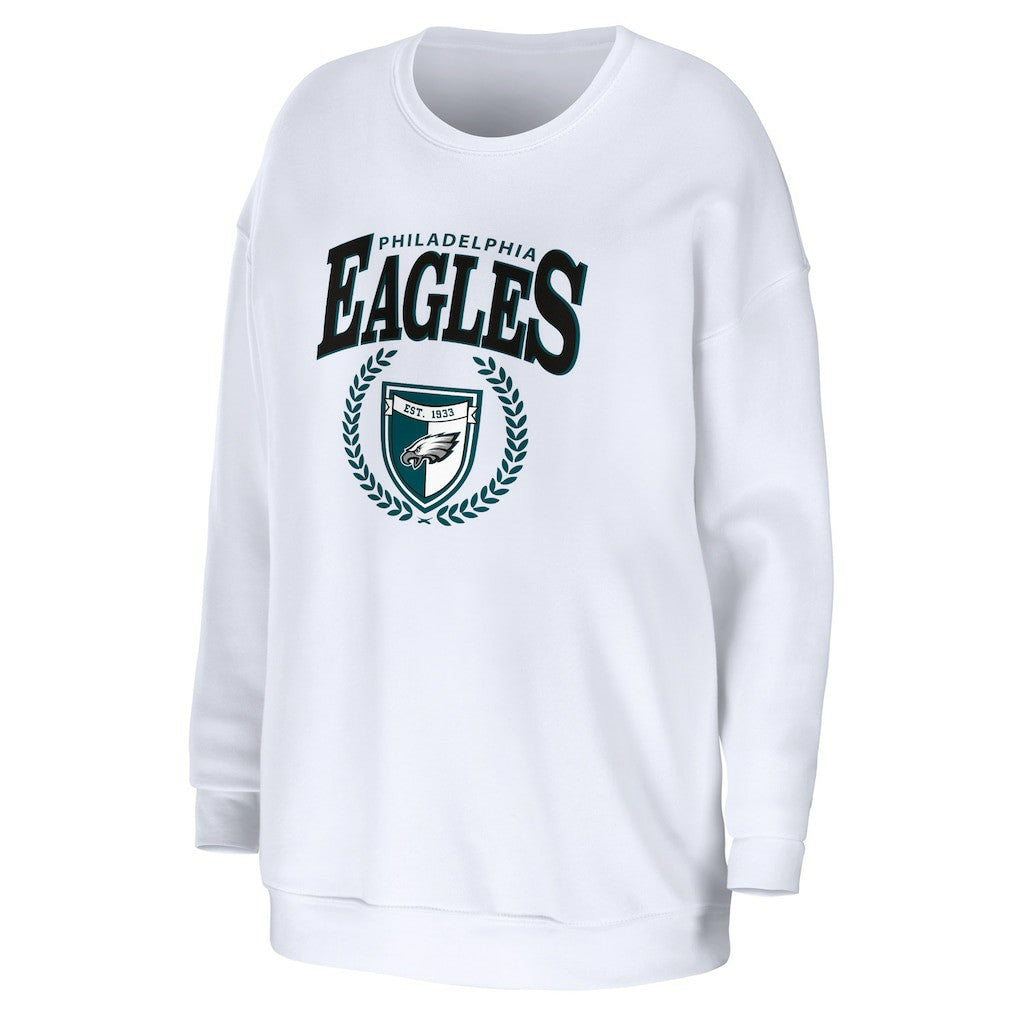 Philadelphia Eagles  WEAR by Erin Andrews Women's Oversized Pullover Sweatshirt