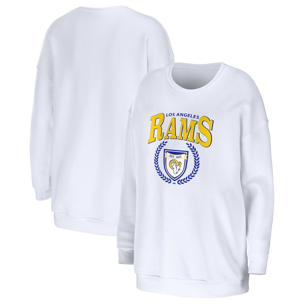 Los Angeles Rams  WEAR by Erin Andrews Women's Oversized Pullover Sweatshirt